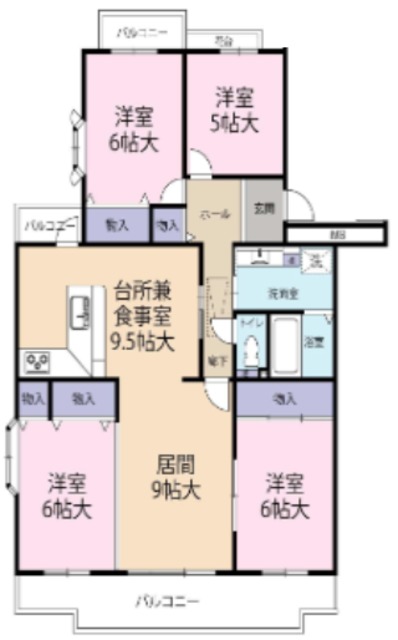 プロムナード桜台四番街13号棟の間取り