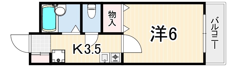 メイゾン芦屋川の間取り写真