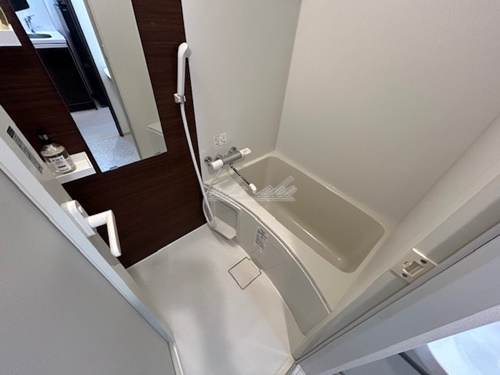 バス・シャワールーム　リブマックス仕様の家具家電が入ります。洗濯機