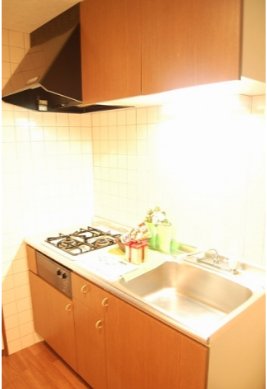 キッチン　２口ガスコンロのシステムキッチンです！