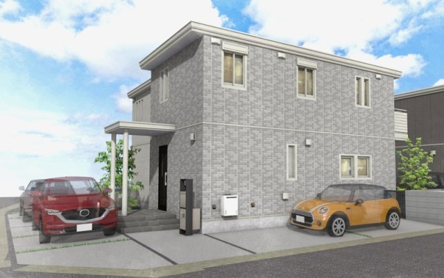 建物外観　駐車場付き！セキスイハイム施工