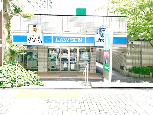 コンビニ　ローソン福岡市役所店（コンビニ）まで465m