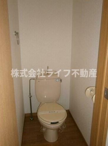 トイレ　ゆったりとした空間のトイレです