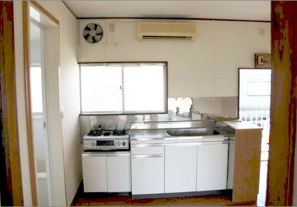 キッチン　ガスコンロ設置済みです。