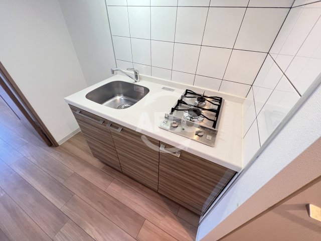 キッチン　エスリード江戸堀　2口ガスシステムキッチン