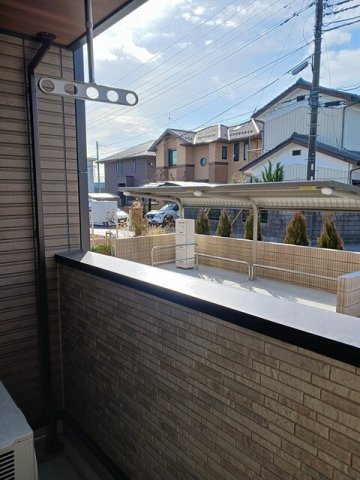 バルコニー　広々としたバルコニーです