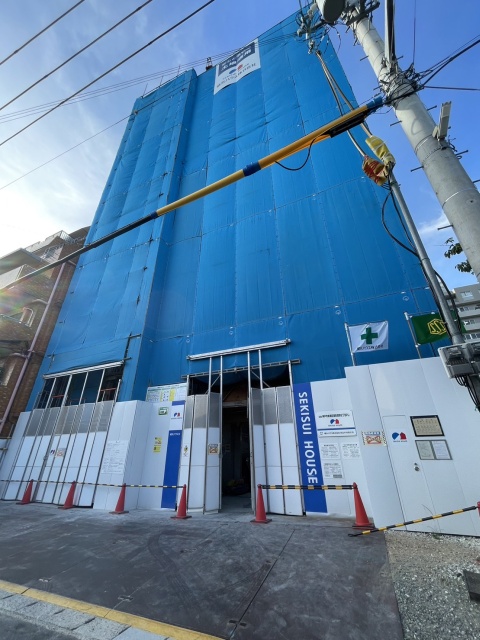 建物外観　建築中