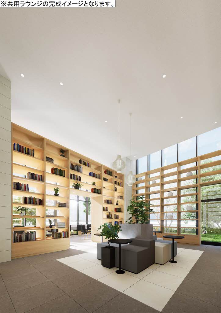 ロビー　※共用ラウンジの完成イメージとなります。