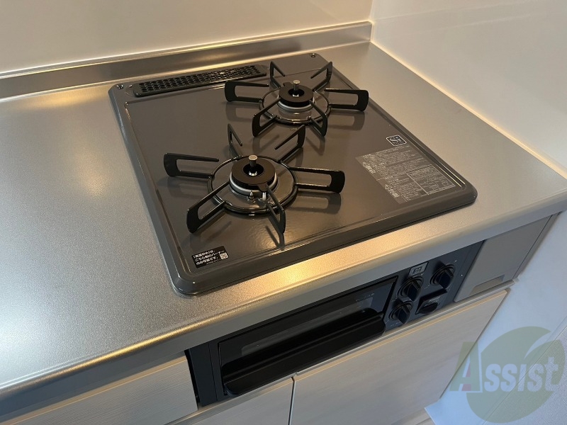 その他設備　ガスコンロが設置されています。これですぐ使えますね。