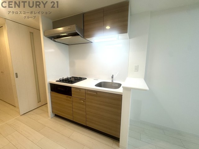 キッチン　２口ガスコンロ付きのシステムキッチン！