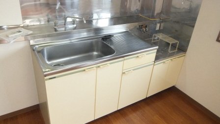 キッチン　ガスコンロ設置可能！