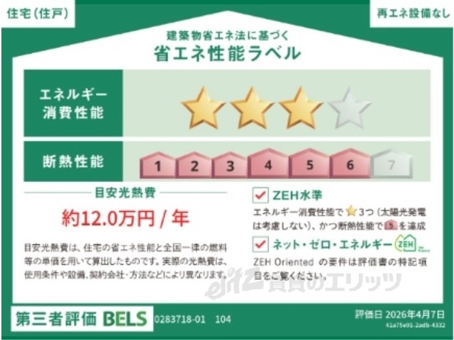 省エネ性能ラベル　省エネ性能ラベル