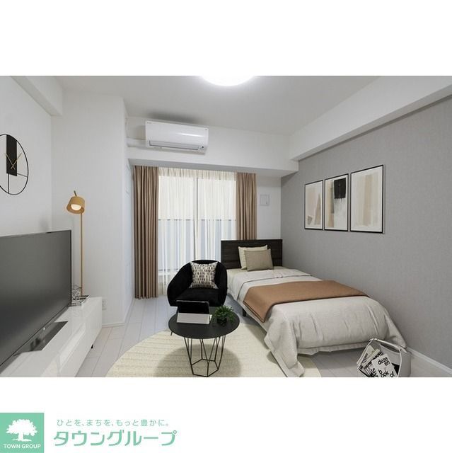 居室・リビング　家具・調度品等はCG加工です。実際の賃貸住居には含まれませ…