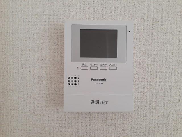 セキュリティ　顔が確認できるモニターホン完備！