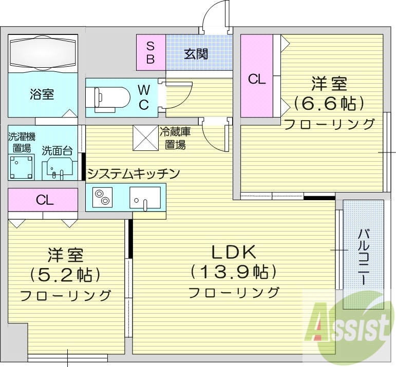 SugarRayの間取り写真