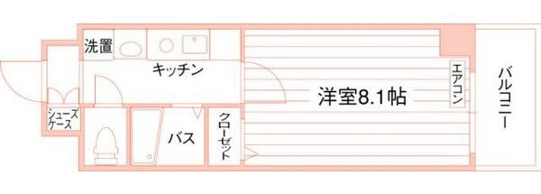 ルラシオン阿由知通の間取り写真