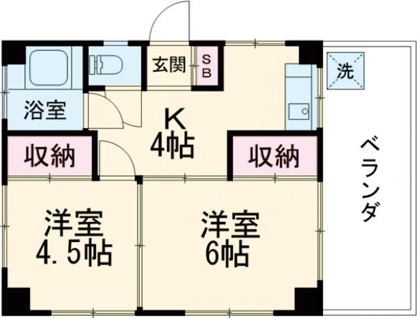冨岡ハイムの間取り写真