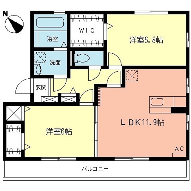 エクセルヒルズの間取り写真