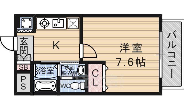 地下鉄東西線 六地蔵駅 徒歩7分 3階建 築20年の間取り写真