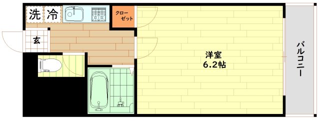 地下鉄長堀鶴見緑地線 西長堀駅 徒歩3分 10階建 築25年の間取り写真