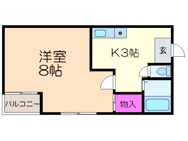 コーポ泰山 出戸の間取り写真