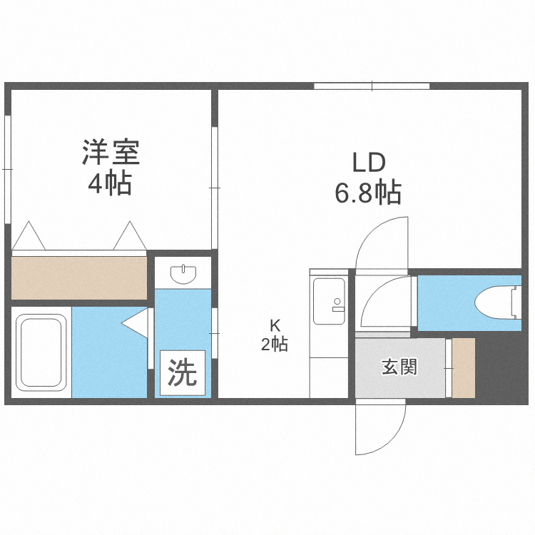 PRIME南7条の間取り写真