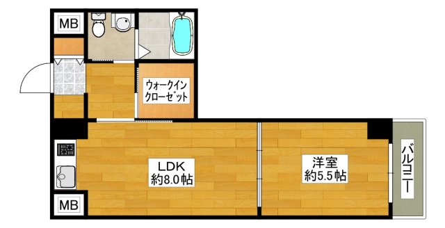 ドゥーエ江坂2の間取り写真