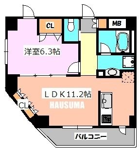 クエル田端の間取り写真