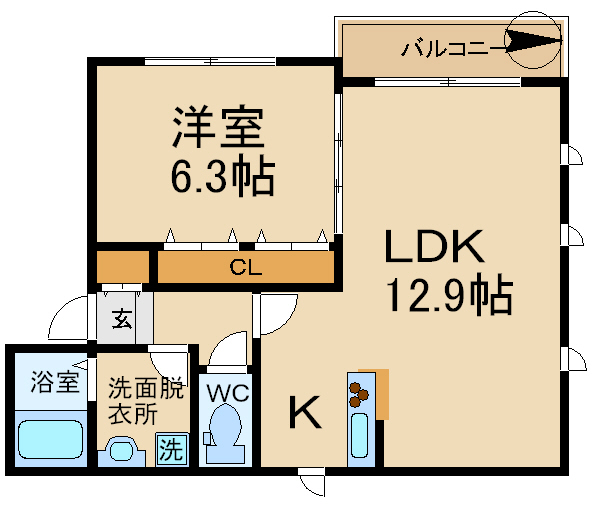 シャーメゾン今津南4の間取り写真