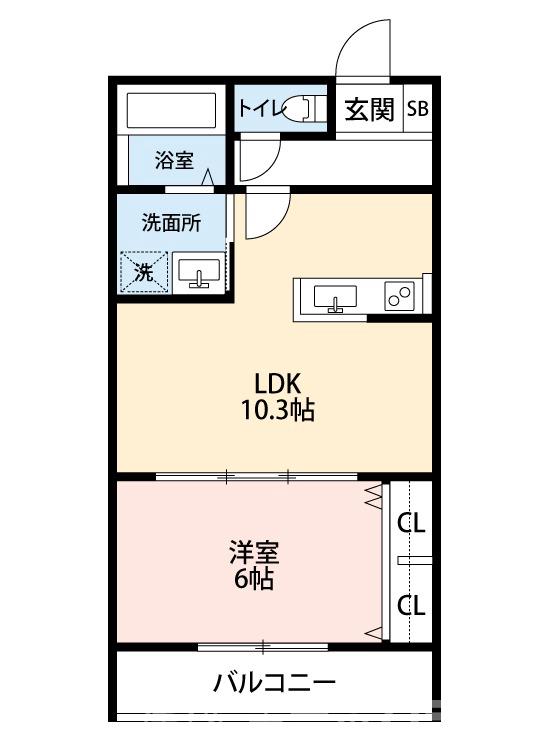 REGIES堺七道の間取り写真