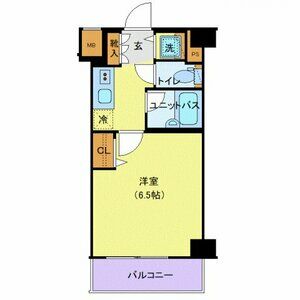 京王新線 初台駅 徒歩5分 8階建 築22年の間取り写真