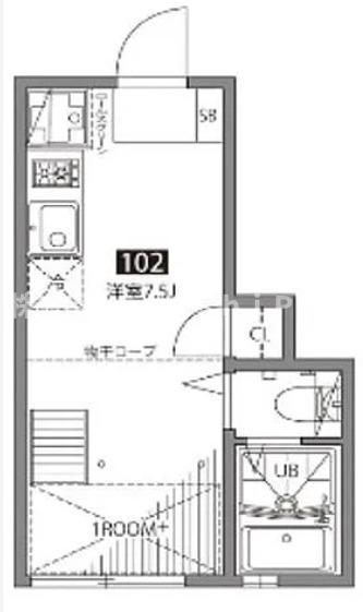 小田急線 祖師ケ谷大蔵駅 徒歩2分 2階建 築9年の間取り写真
