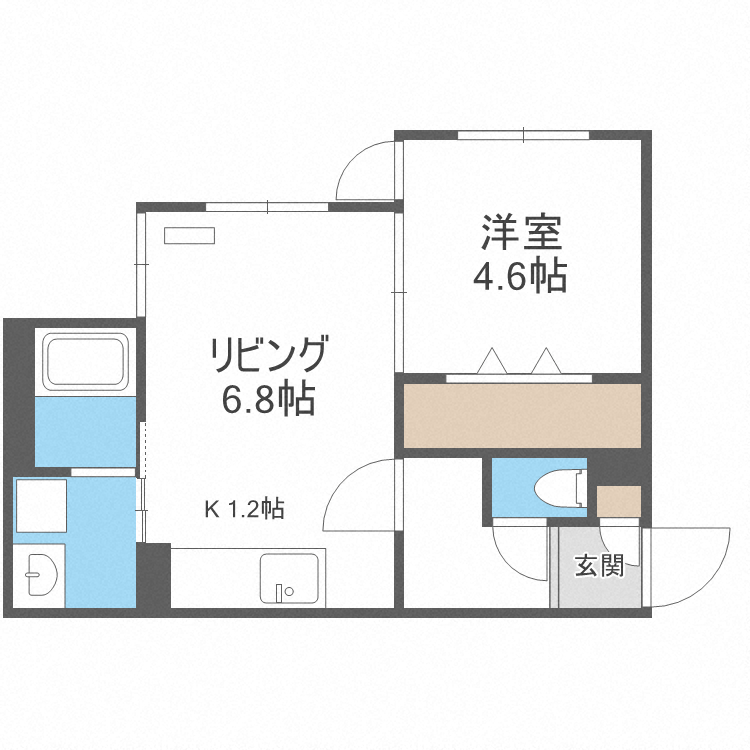グランデール新札幌IIの間取り写真