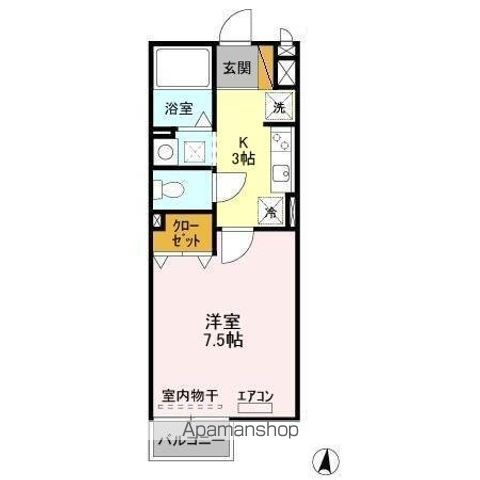ＪＲ常磐線 松戸駅 バス乗車時間：5分 最寄りバス停で下車 徒歩1分 2階建 築19年の間取り写真