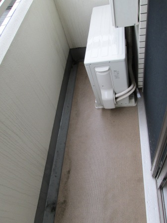 バルコニー　家具家電付きのお部屋です