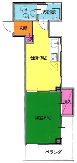 南波ハイツの間取り