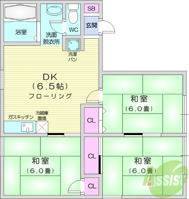 ハイツ相沢の間取り