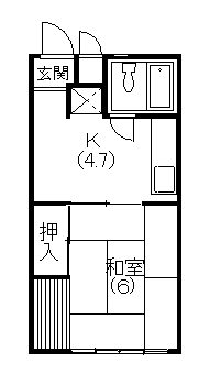 【ハイツ門名の間取り】