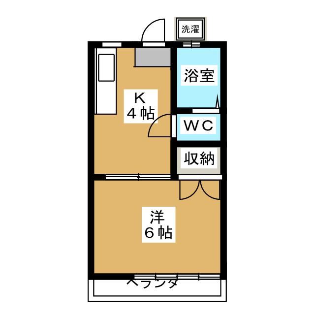 第６千矢荘の間取り