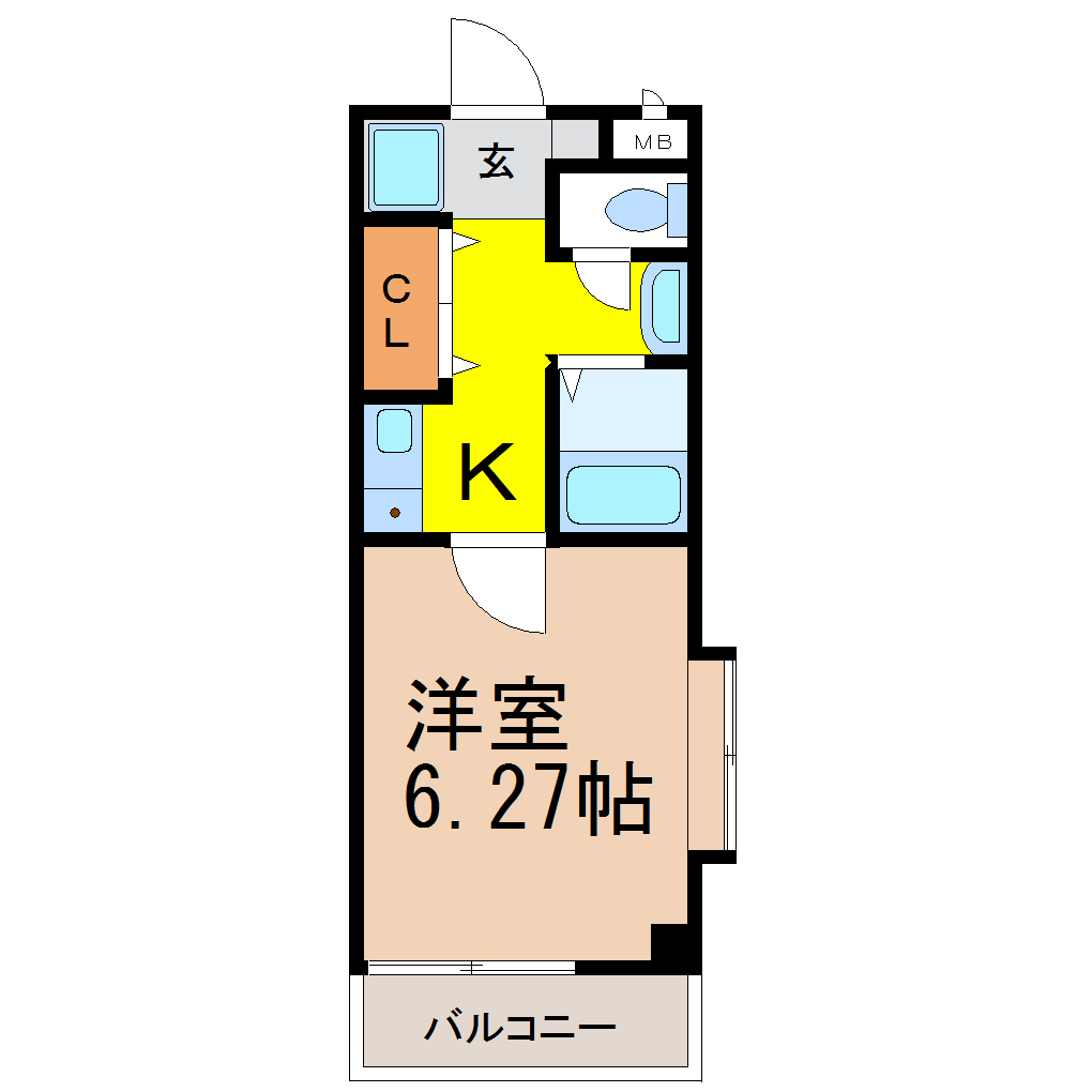 エドスプリングス東館の間取り