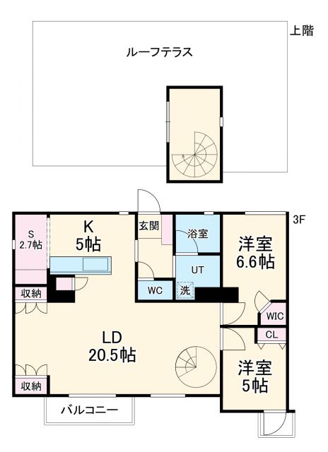 名古屋市瑞穂区彌富町のマンションの間取り