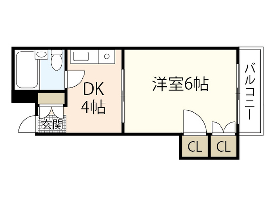 広島市西区中広町のマンションの間取り