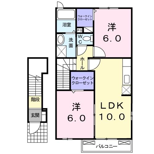 【プリムローズ壱番館の間取り】