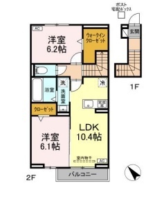 Ｄ－ＲＯＯＭ　Ｓの間取り