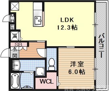 コンフォート冷泉の間取り