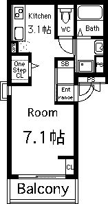 D-room田辺の間取り