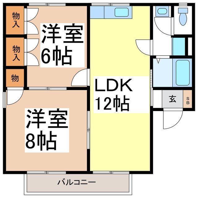 タウンＪＮＴＫ　Ｂ棟の間取り