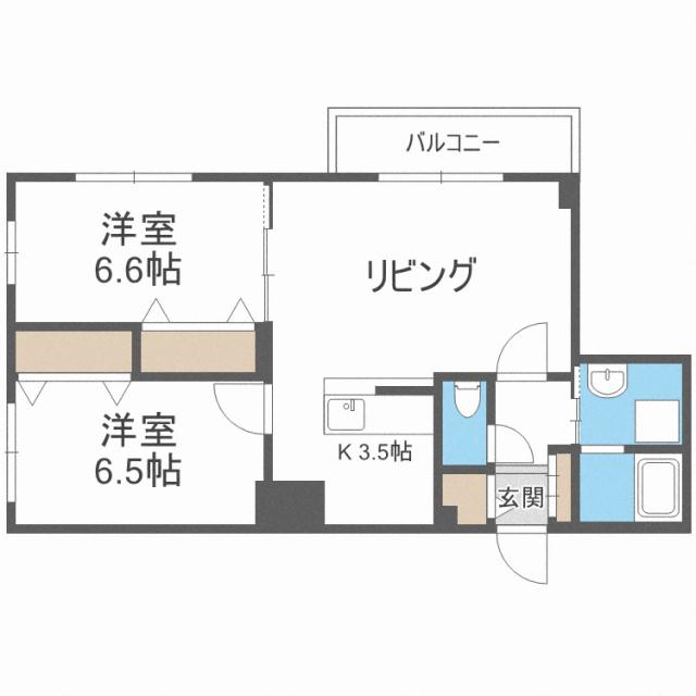 ウィンディ・ウィローズN15の間取り