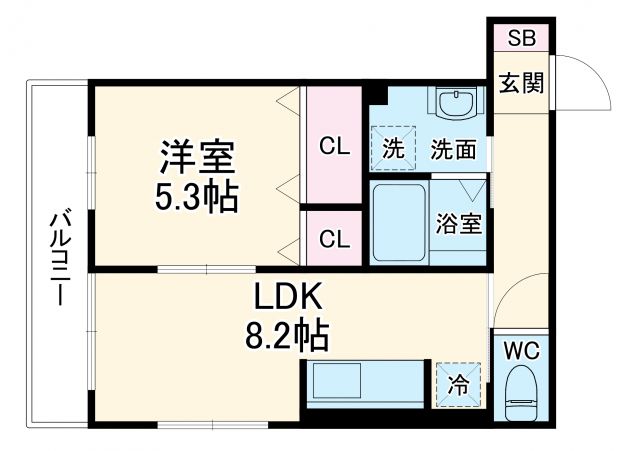 シエル西京極の間取り