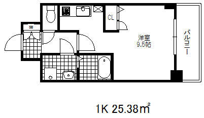 スワンズ神戸三宮イーストの間取り